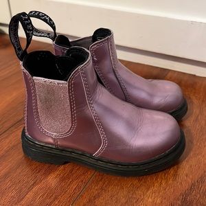 Purple Dr Marten Boots Toddler Girl Size 8c